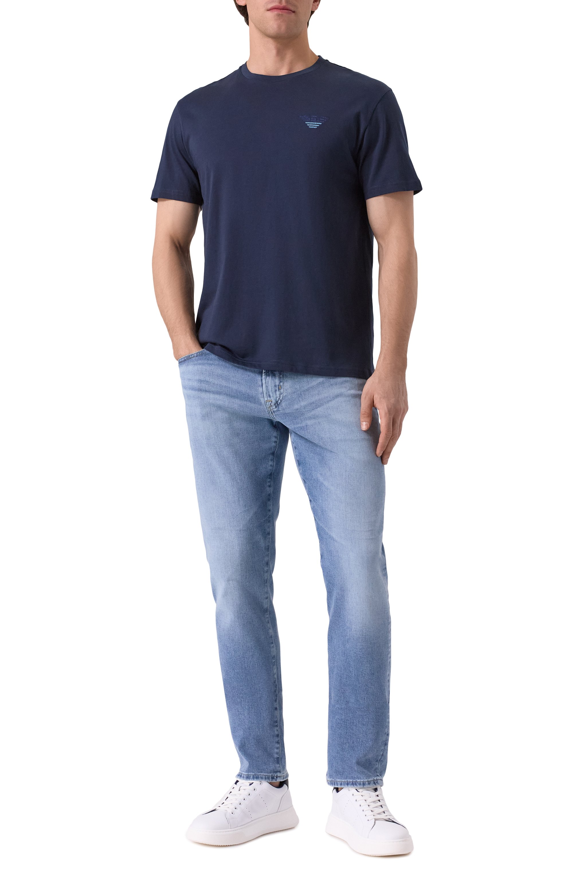 Хлопковая футболка EMPORIO ARMANI, арт. EM000574/AF12334, фото 2