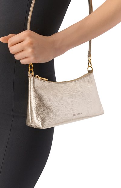 Сумка aura mini COCCINELLE золотого цвета по цене 22050 руб., арт. E5QH0550101, фото 2 Сумка aura mini COCCINELLE, арт. E5QH0550101, фото 2