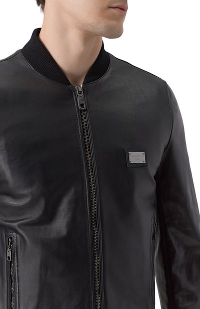 Кожаный бомбер DOLCE & GABBANA, арт. G9ZY5L/HULR0, фото 5