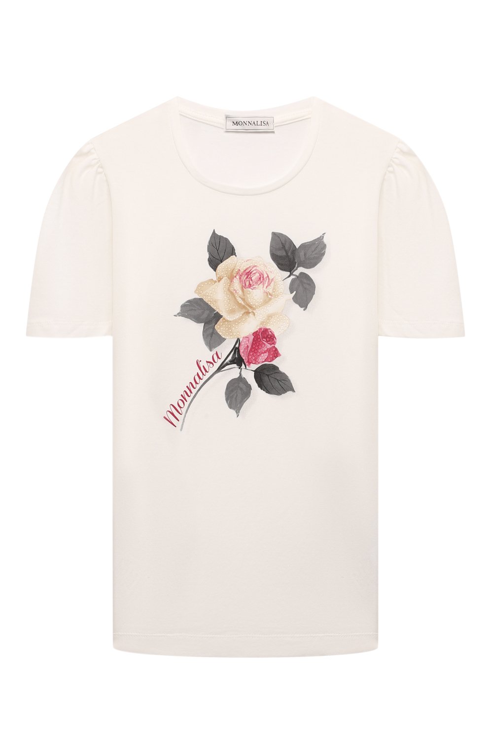 Хлопковая футболка MONNALISA, арт. 71D601, фото 1