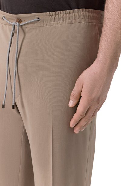 Шерстяные брюки CORNELIANI темно-бежевого цвета по цене 62450 руб., арт. 274L27/2718478, фото 5 Шерстяные брюки CORNELIANI, арт. 274L27/2718478, фото 5