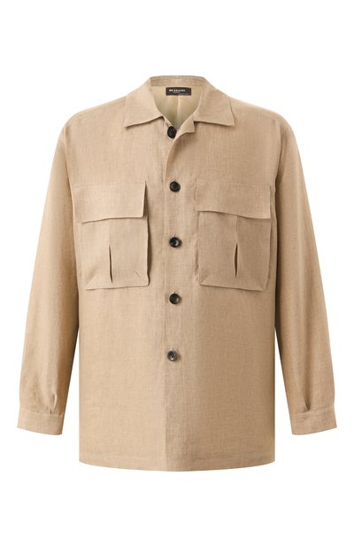 Мужская льняная рубашка KITON, арт. UMC013H0921107