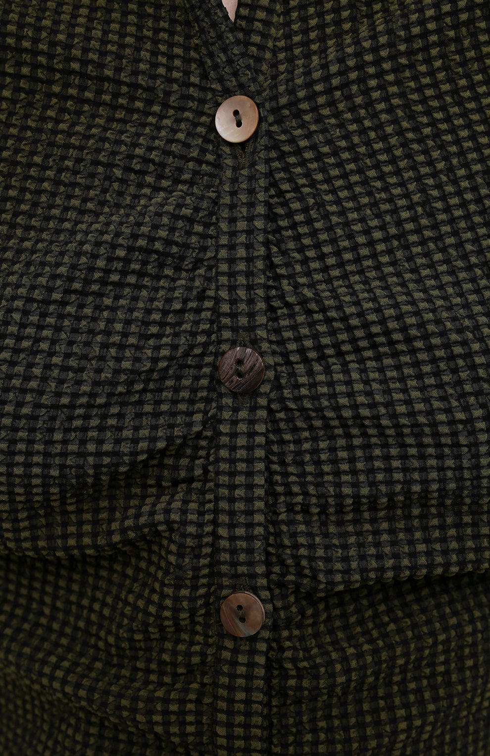 Блузка NANUSHKA хаки цвета по цене 29800 руб., арт. SAFF_KHAKI CHECK_SEERSUCKER, фото 5 Блузка NANUSHKA, арт. SAFF_KHAKI CHECK_SEERSUCKER, фото 5