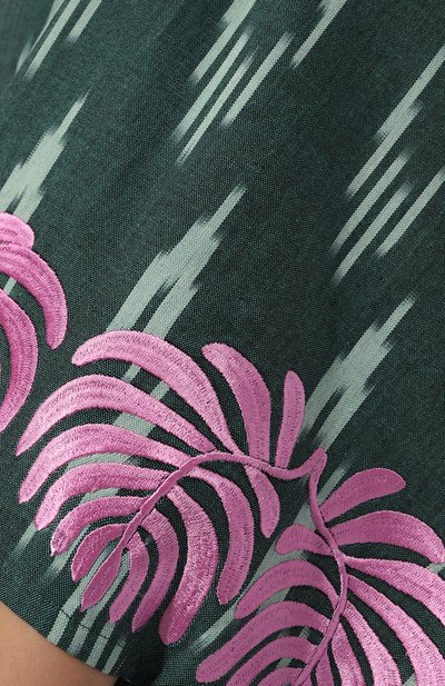 Хлопковое кимоно KLEED LOUNGEWEAR, арт. JAISAL GREEN KIM0N0, фото 5