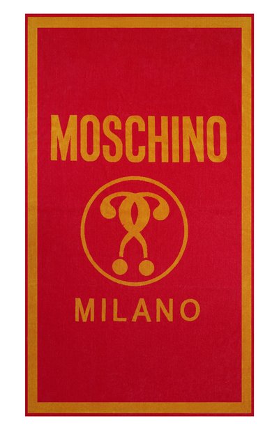 Хлопковое полотенце MOSCHINO фуксия цвета по цене 13800 руб., арт. A4302/9430, фото 3 Хлопковое полотенце MOSCHINO, арт. A4302/9430, фото 3