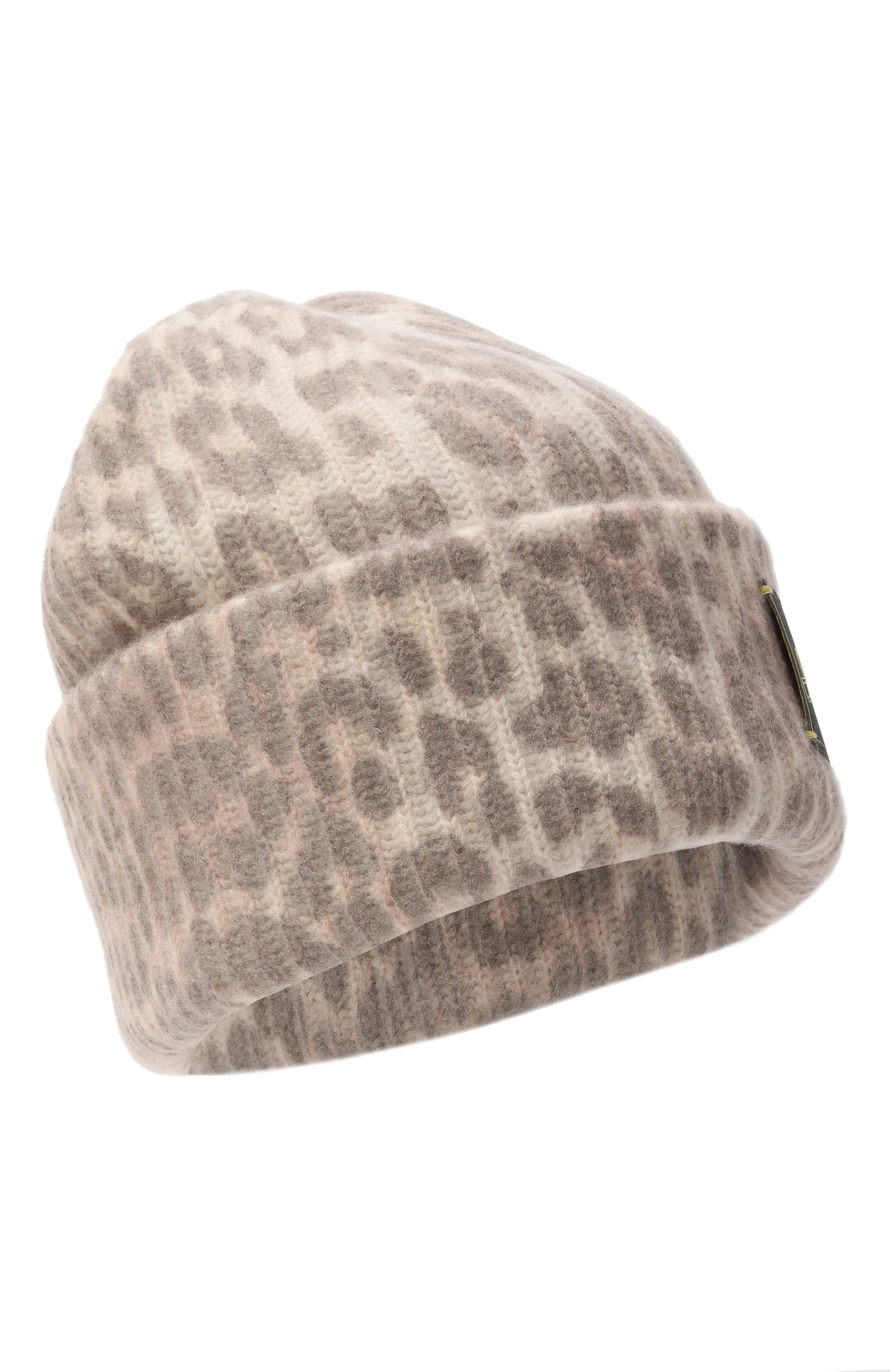 Шерстяная шапка GANNI бежевого цвета по цене 19300 руб., арт. A6658, фото 1 Шерстяная шапка GANNI, арт. A6658, фото 1