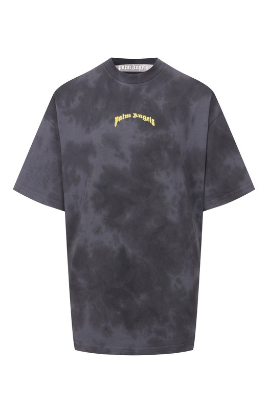 Хлопковая футболка Palm Angels PWAA07BS26JER009 Серый PWAA07BS26JER009