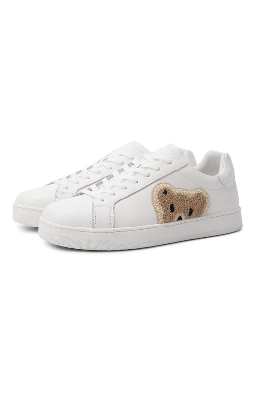 Кожаные кеды Bear Tennis Palm Angels PMIA110S26LEA003 Белый PMIA110S26LEA003