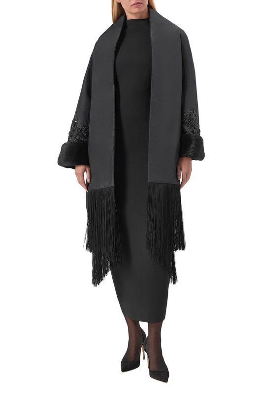 Шелковая куртка YANINA T-3090 Чёрный  T-3090 Фото 3