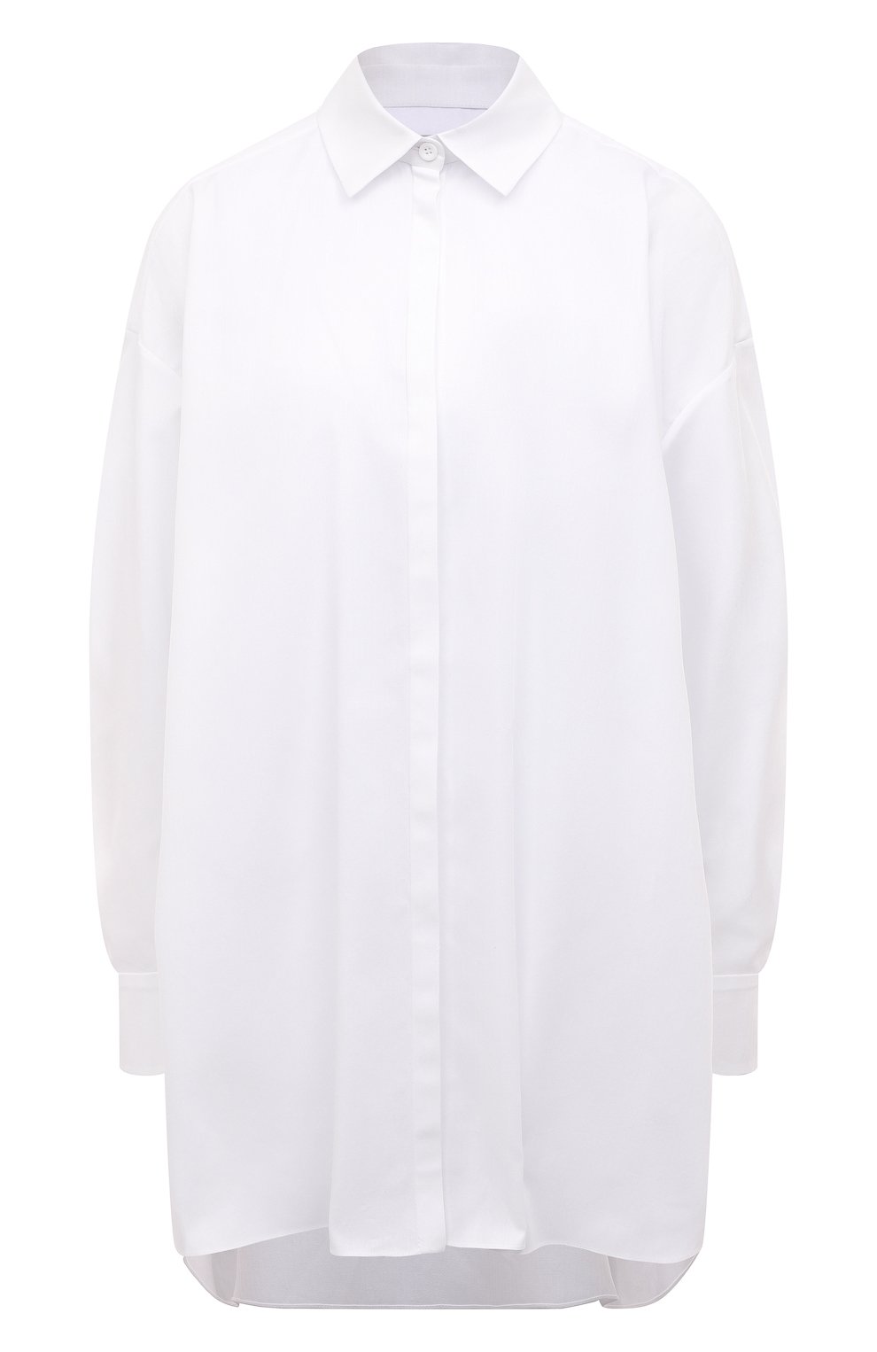 Хлопковая рубашка CHAPURIN белого цвета по цене 38250 руб., арт. BL/16634/27882-м/SS 23, фото 1 Хлопковая рубашка CHAPURIN, арт. BL/16634/27882-м/SS 23, фото 1