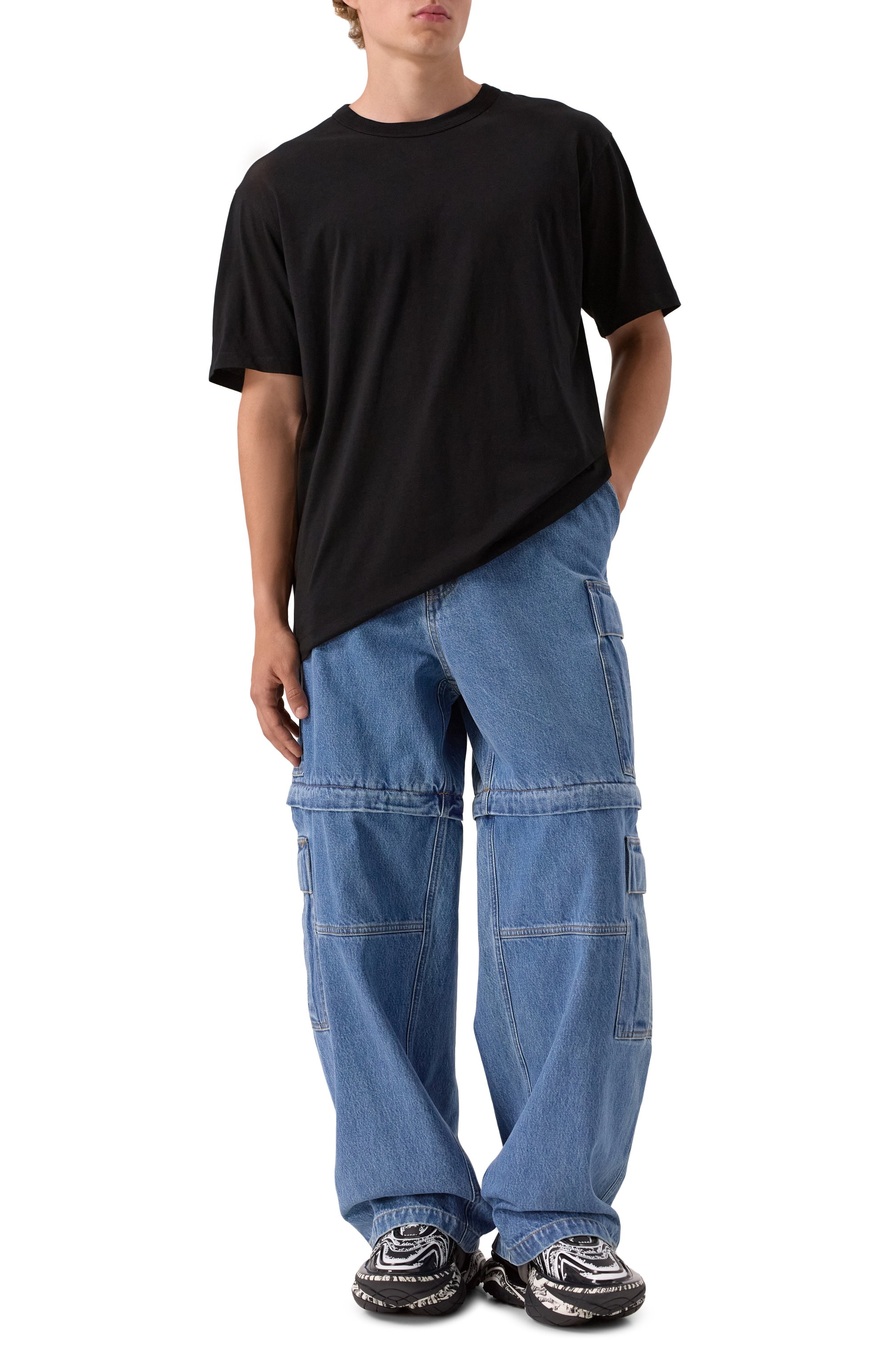 Комбинированные кроссовки unicorn wave BALMAIN, арт. EM1VI362/KRCT, фото 2