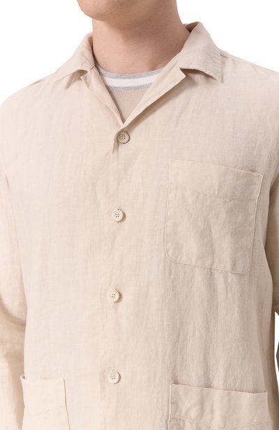 Льняная рубашка BOGLIOLI, арт. 60200Q/SB5752, фото 5