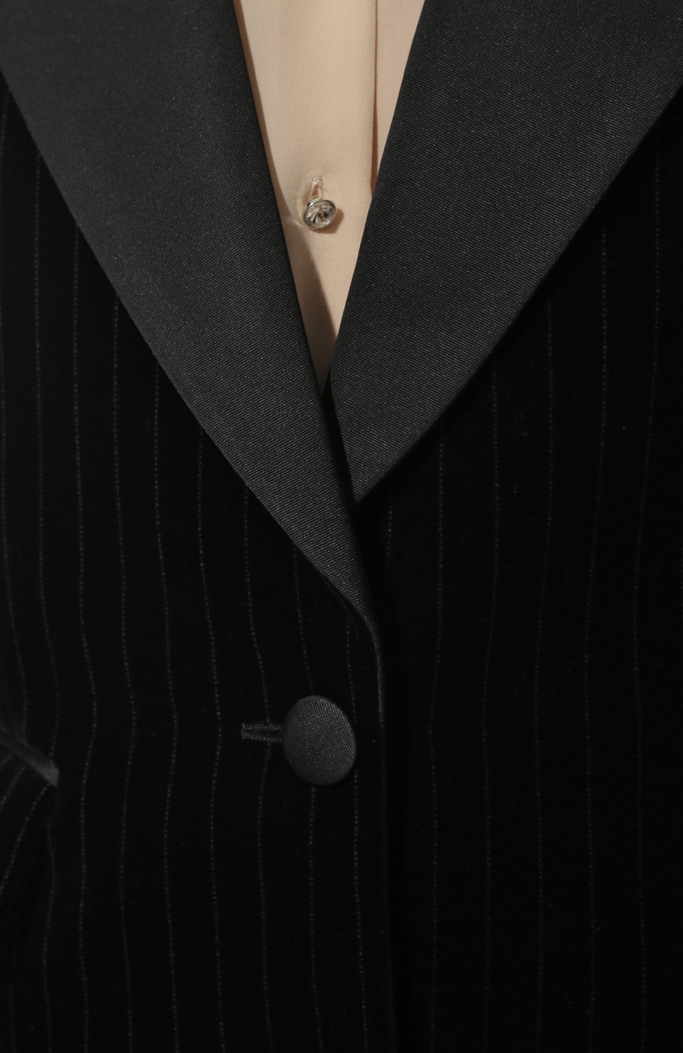 Бархатный жакет MIU MIU черного цвета по цене 280000 руб., арт. MH1628-1ZGU-F0002, фото 5 Бархатный жакет MIU MIU, арт. MH1628-1ZGU-F0002, фото 5