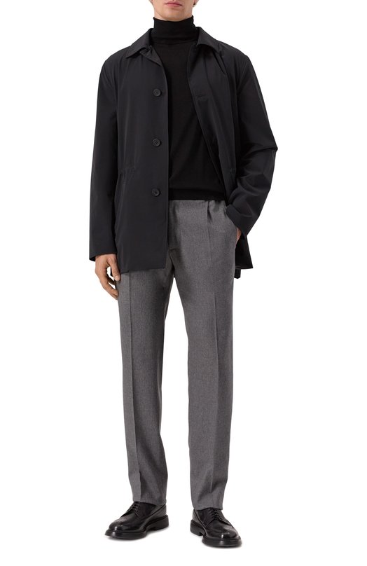 Шерстяные брюки Kiton UPN01K0124G02 Серый  UPN01K0124G02 Фото 2