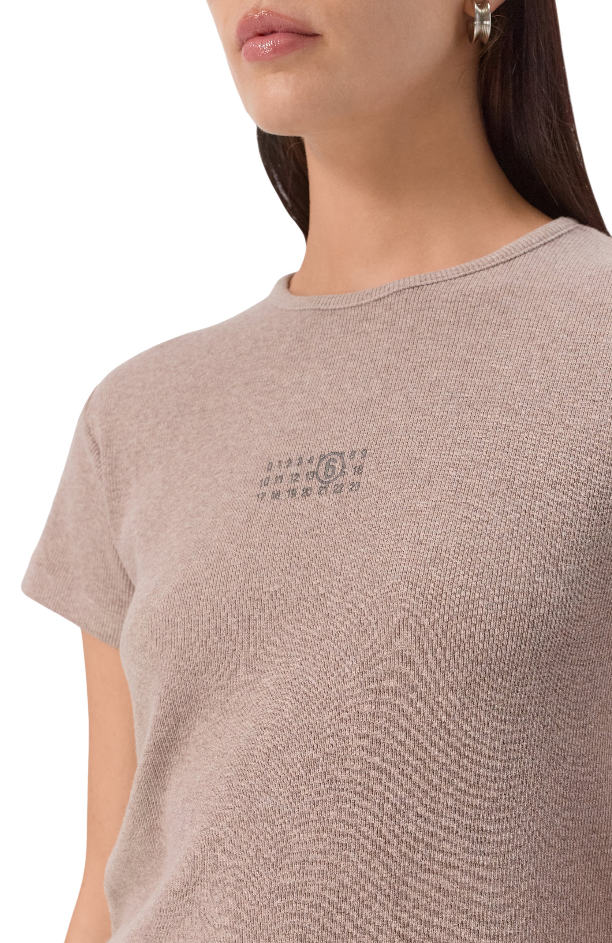 Футболка из хлопка и шерсти MM6, арт. S52GC0357/M20122, фото 5