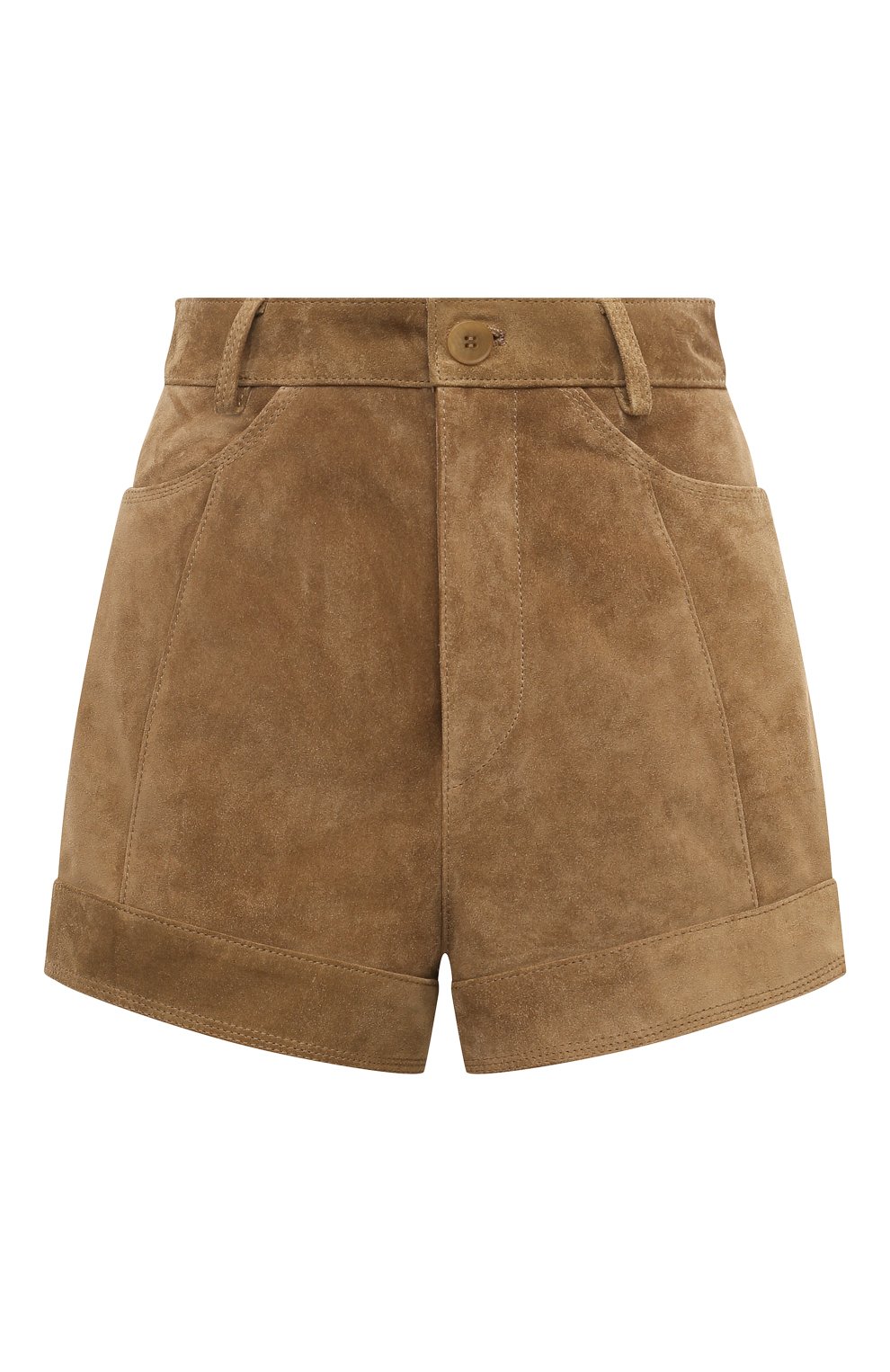 Замшевые шорты PETAR PETROV коричневого цвета по цене 123500 руб., арт. S24LP12, фото 1 Замшевые шорты PETAR PETROV, арт. S24LP12, фото 1
