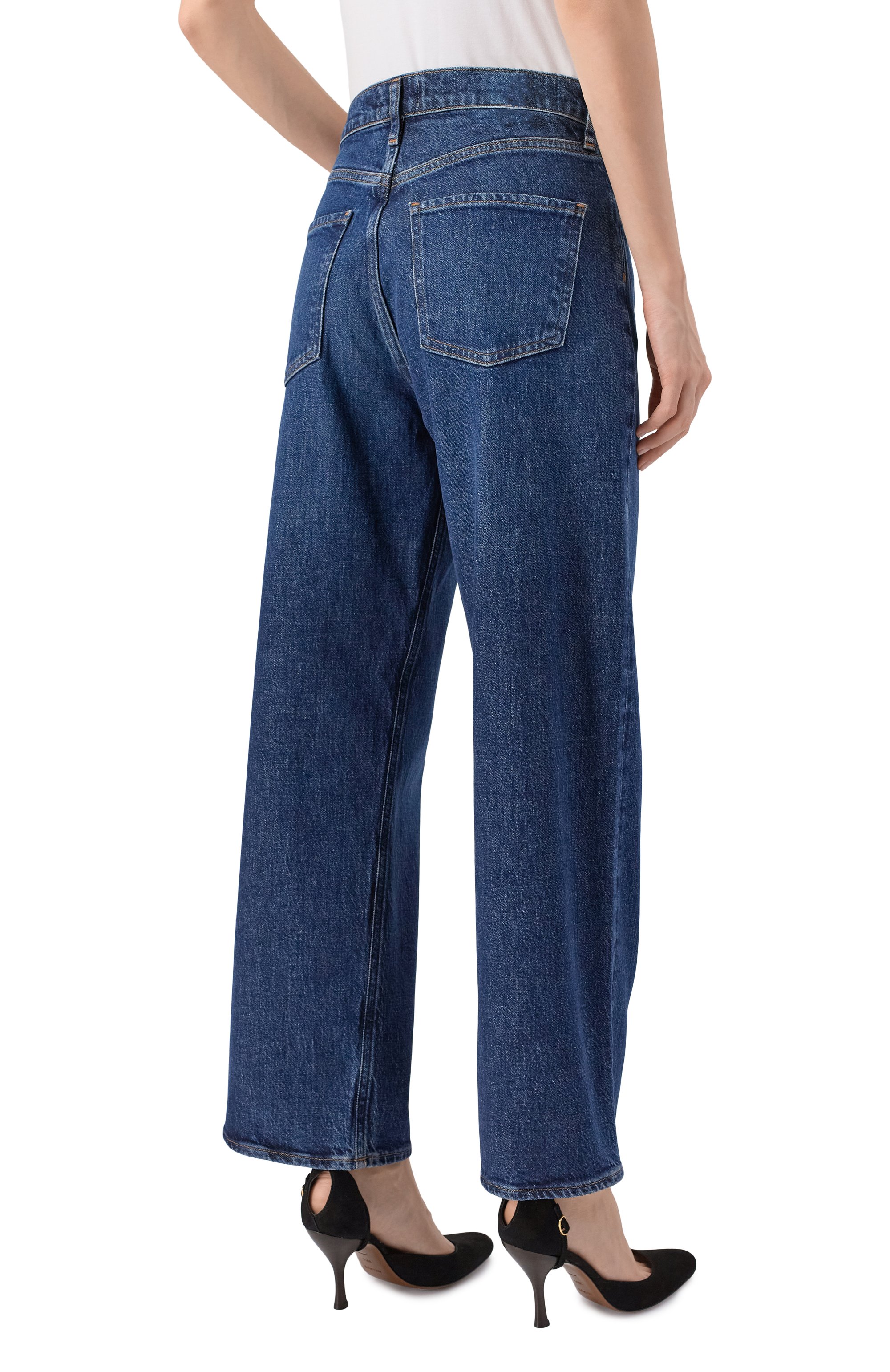 Джинсы ren AGOLDE темно-синего цвета по цене 49950 руб., арт. A200B1554, фото 4 Джинсы ren AGOLDE, арт. A200B1554, фото 4