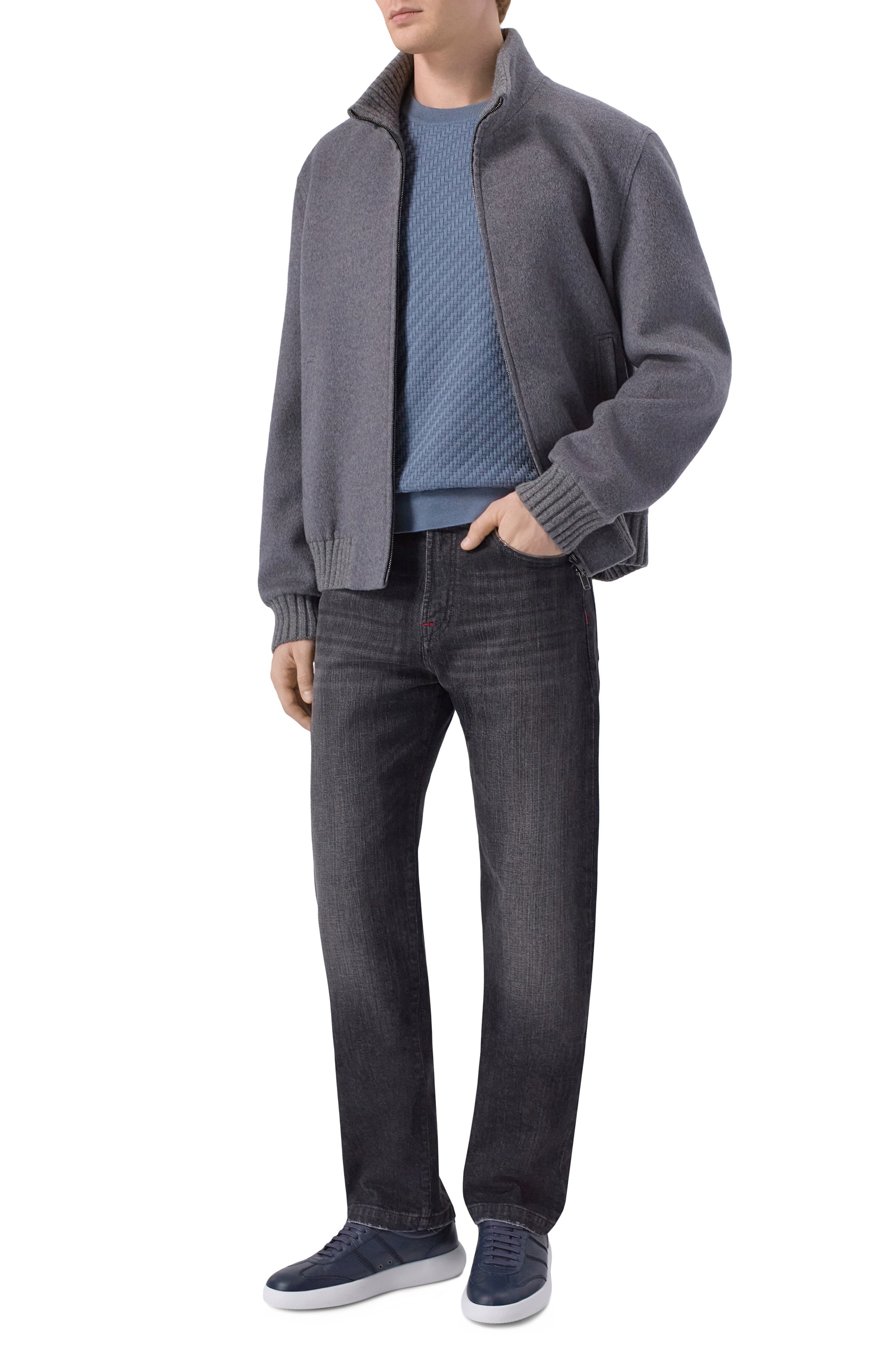 Джемпер из хлопка и шелка BRIONI, арт. UMQ90L/PAK22, фото 2