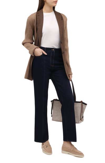 Замшевые лоферы summer charms walk LORO PIANA, арт. FAE5444, фото 2