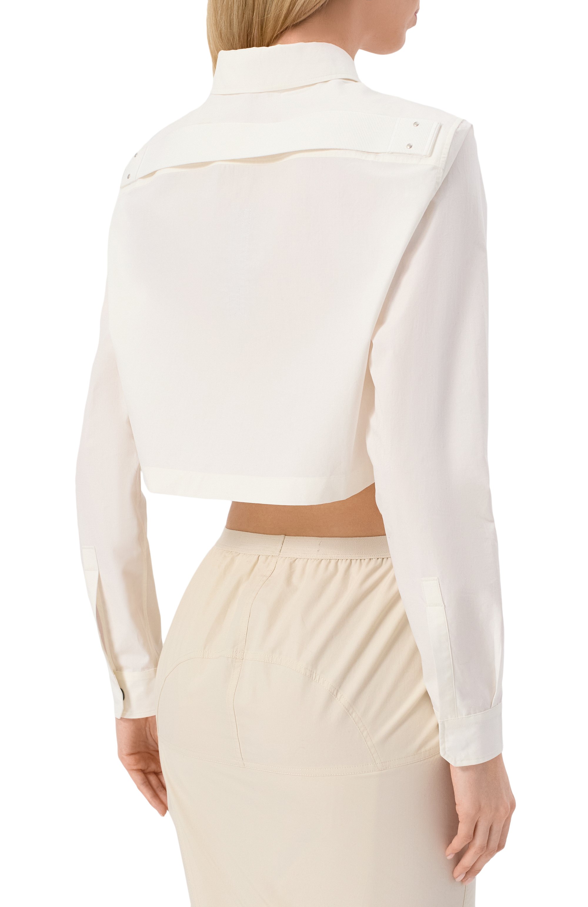 Хлопковая рубашка RICK OWENS, арт. RP01E7240/P, фото 4