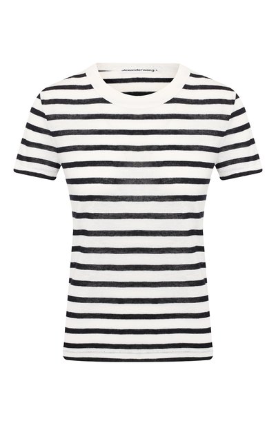 Женская футболка из смеси вискозы и льна ALEXANDERWANG.T, арт. 4CC2191120