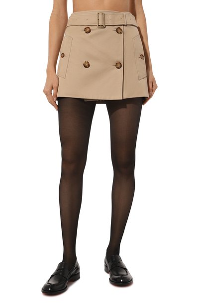 Хлопковая юбка BURBERRY, арт. 8071196 A7405, фото 3