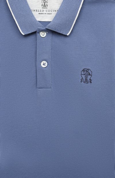 Хлопковое поло BRUNELLO CUCINELLI, арт. B0T63T315C, фото 3