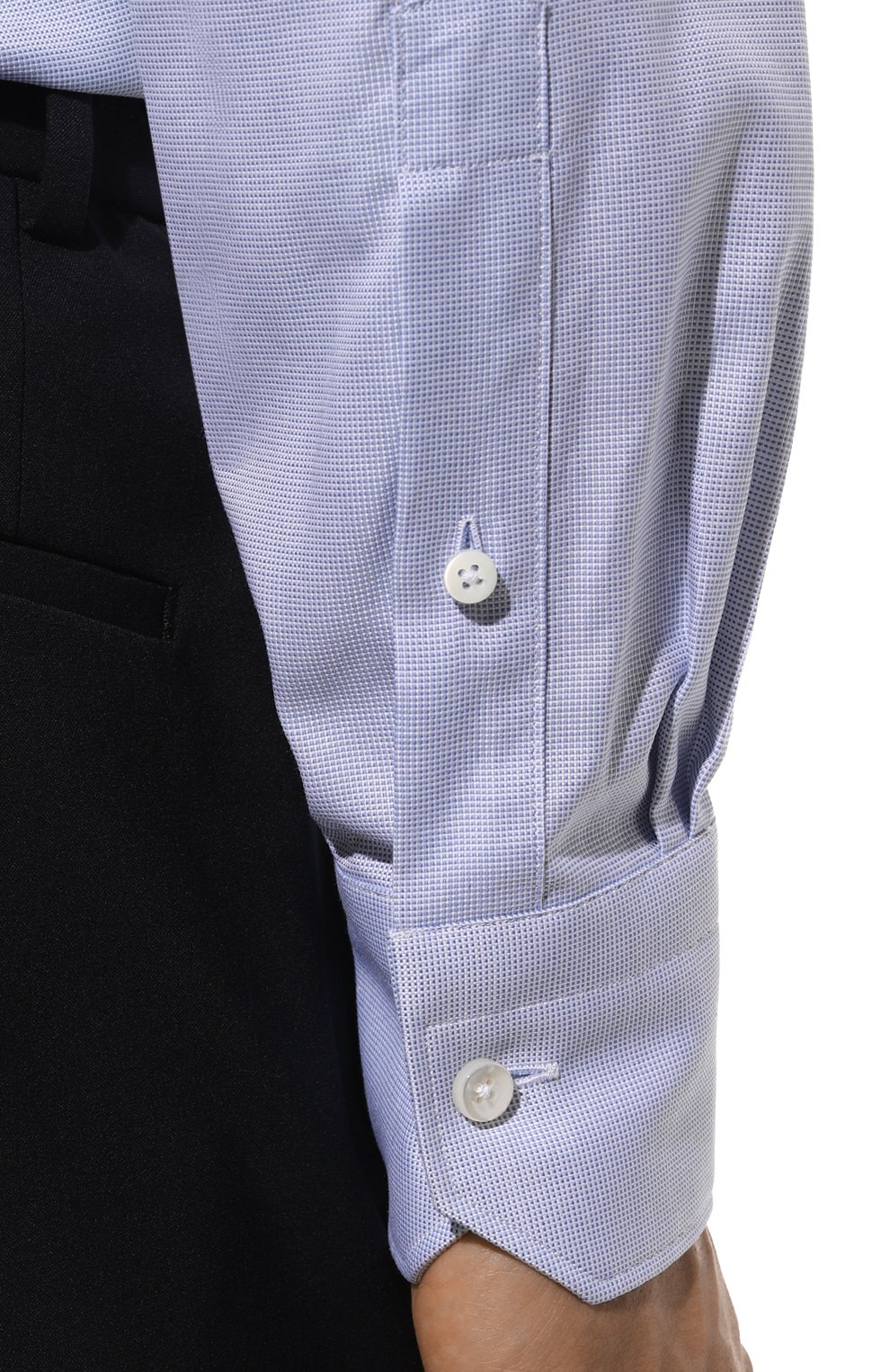 Хлопковая сорочка ZEGNA, арт. 701622A7/9MS0BA, фото 6