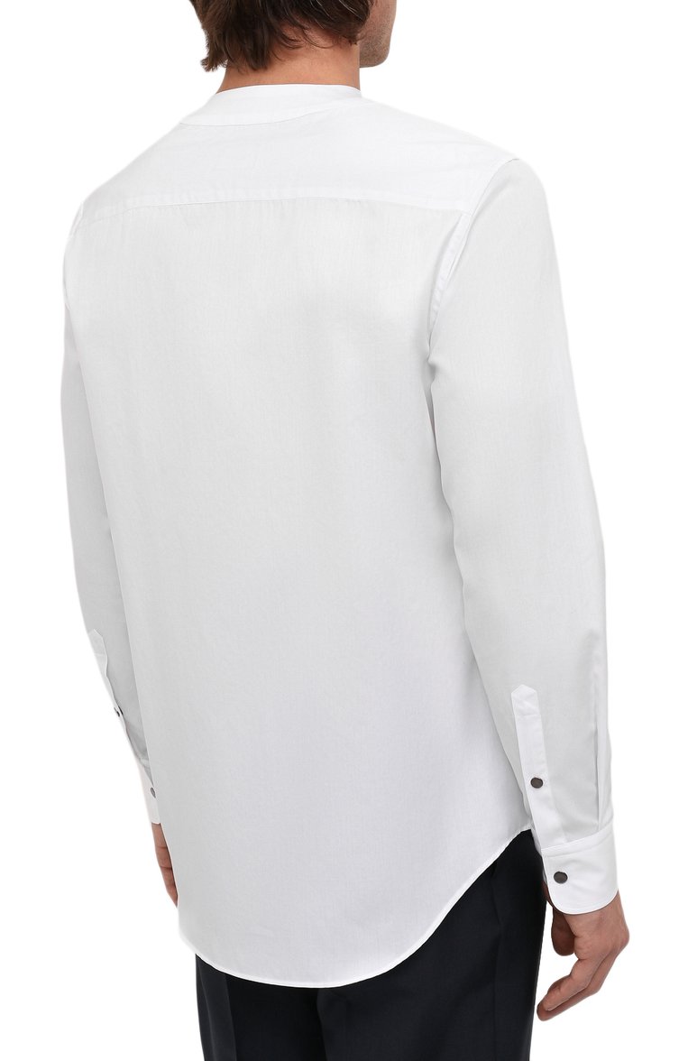 Хлопковая рубашка GIORGIO ARMANI, арт. 2SGCCZ89/TZ069, фото 4