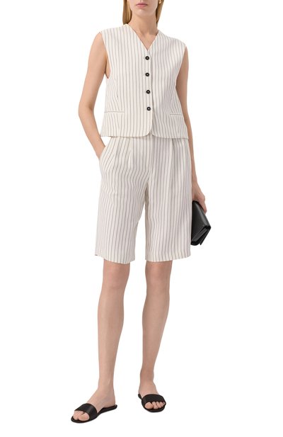 Жилет из вискозы и льна LOULOU DE SAISON, арт. VANUA, фото 2