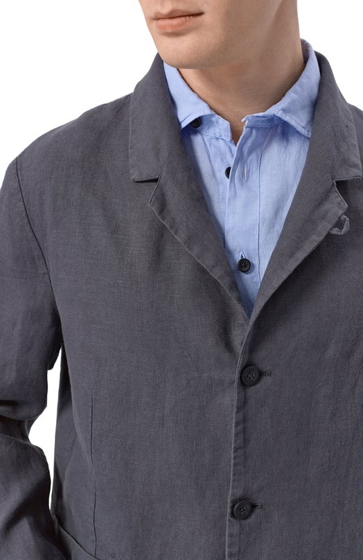 Льняной пиджак Hannes Roether J0P32PE.602 Серый  J0P32PE.602 Фото 5