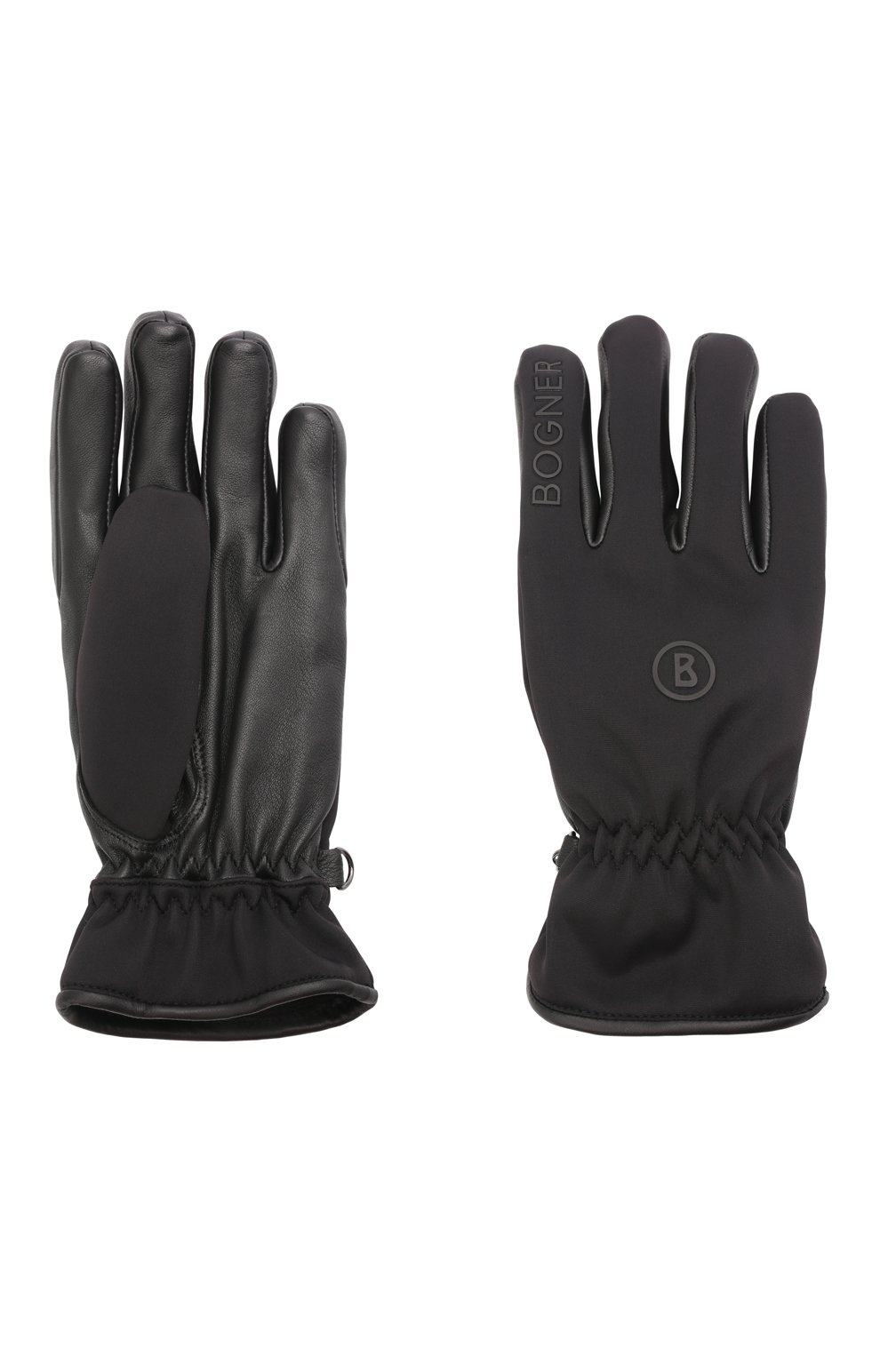 Комбинированные перчатки BOGNER черного цвета по цене 17550 руб., арт. 6097123, фото 3 Комбинированные перчатки BOGNER, арт. 6097123, фото 3