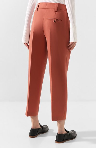 Брюки ACNE STUDIOS кораллового цвета по цене 25250 руб., арт. AK0147, фото 4 Брюки ACNE STUDIOS, арт. AK0147, фото 4