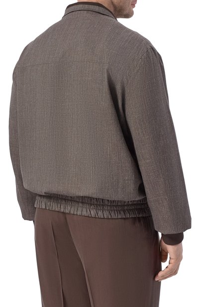 Бомбер из шерсти и шелка CORTIGIANI, арт. 4AG625, фото 4