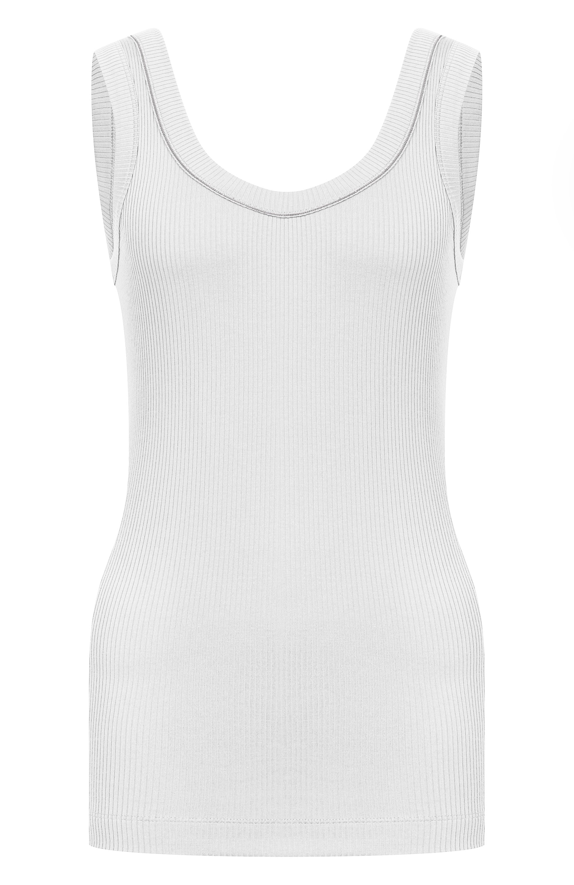 Хлопковая майка BRUNELLO CUCINELLI, арт. MG902FP100, фото 1