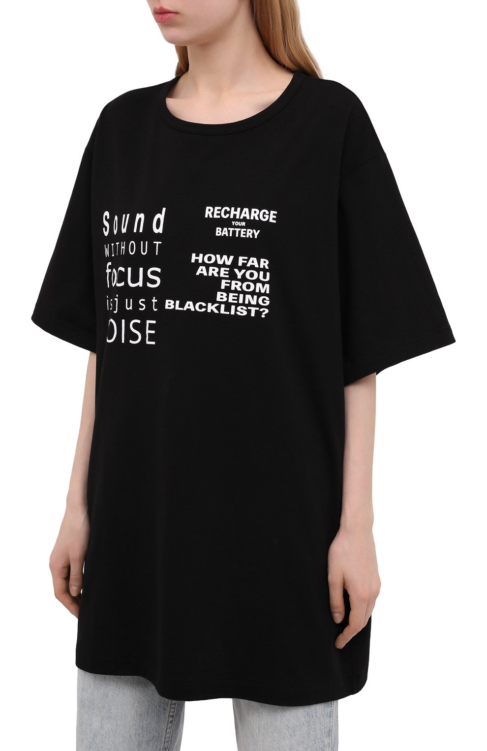 Хлопковая футболка YOHJI YAMAMOTO черного цвета по цене 24600 руб., арт. ND-T77-999, фото 3 Хлопковая футболка YOHJI YAMAMOTO, арт. ND-T77-999, фото 3