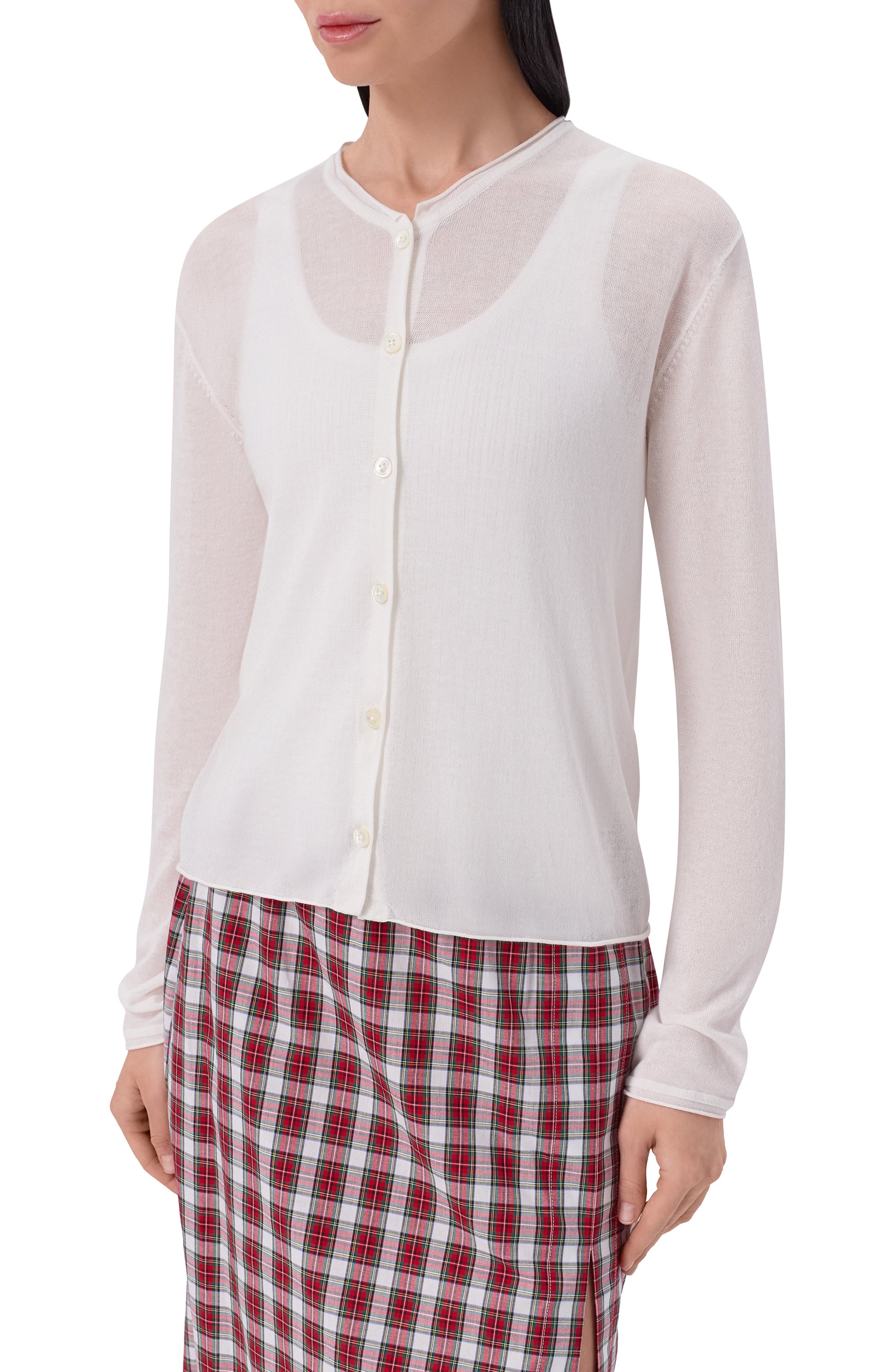 Кардиган из вискозы  и хлопка DUNST, арт. UDSW6B222WT, фото 3