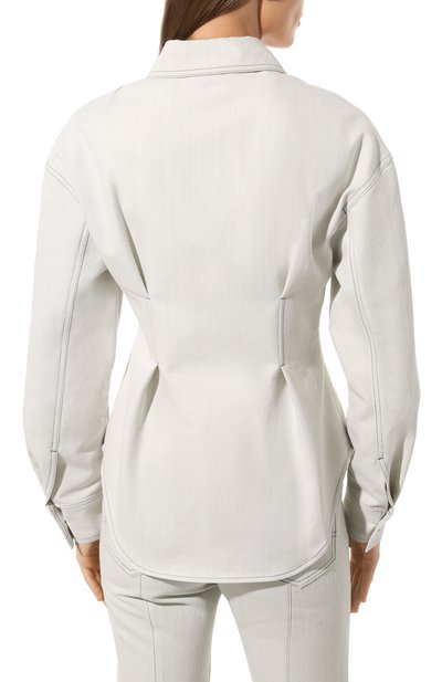 Джинсовая рубашка LVIR светло-голубого цвета по цене 35400 руб., арт. LV23S-SH03A, фото 4 Джинсовая рубашка LVIR, арт. LV23S-SH03A, фото 4