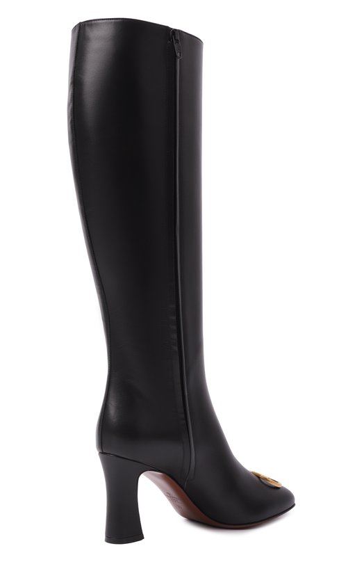 Кожаные сапоги VLogo Signature Valentino 7W2S0ML1/DSH Чёрный  7W2S0ML1/DSH Фото 5