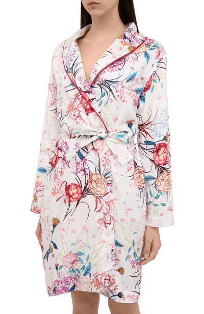 Хлопковый халат FURSTENBERG белого цвета по цене 35610 руб., арт. 41314563, фото 3 Хлопковый халат FURSTENBERG, арт. 41314563, фото 3