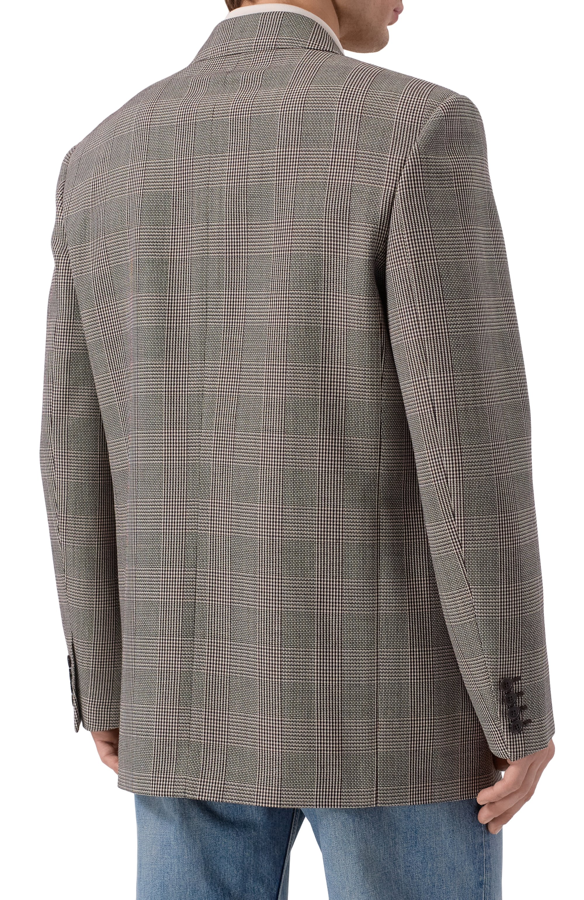 Шерстяной пиджак SAINT LAURENT, арт. 816394/Y2L41, фото 4