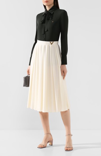 Шелковая блузка VALENTINO, арт. TB3AB16K1MH, фото 2