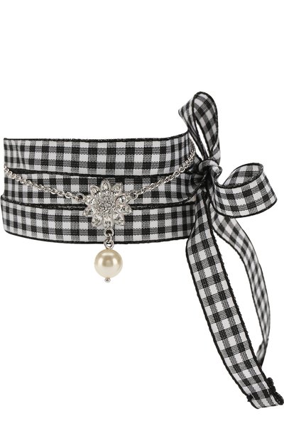 Текстильный браслет с декоративной отделкой MIU MIU, арт. 5JB052-2EJD-F0QCD, фото 1