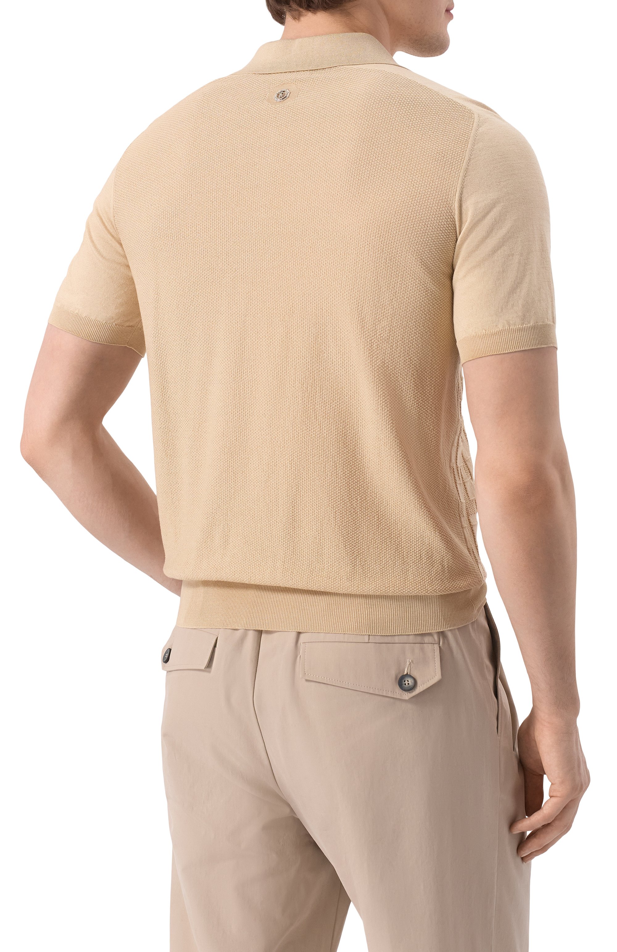 Поло из шелка и хлопка STEFANO RICCI, арт. K818098P31/F25279, фото 4