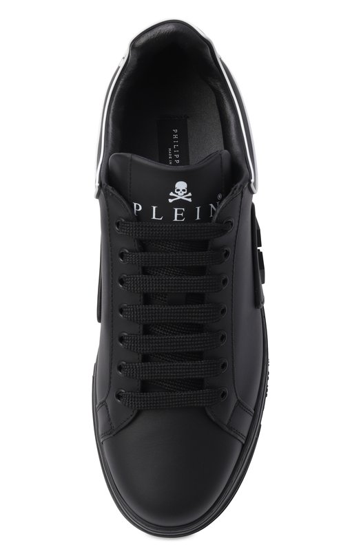 Кожаные кеды Phantom Kicks Philipp Plein SAFS USC0904 PLE005N Чёрный  SAFS USC0904 PLE005N Фото 5