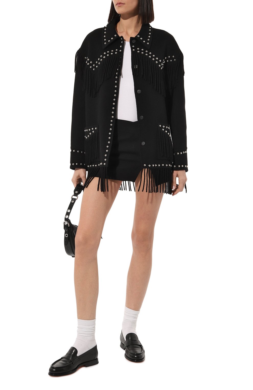 Шерстяной жакет P.A.R.O.S.H. черного цвета по цене 156500 руб., арт. LEAK-D430996B, фото 2 Шерстяной жакет P.A.R.O.S.H., арт. LEAK-D430996B, фото 2