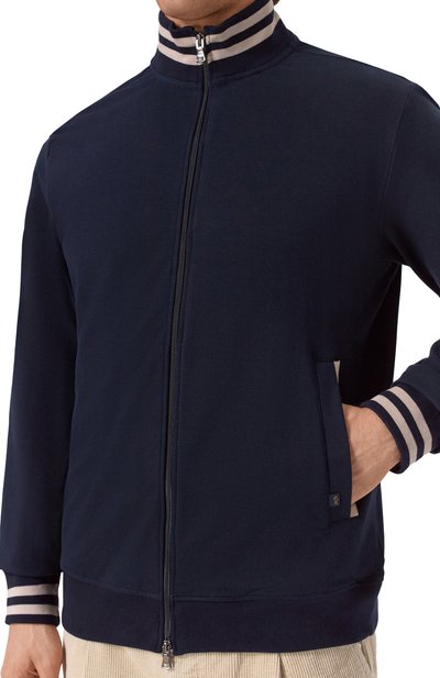 Толстовка PAUL&SHARK темно-синего цвета по цене 37400 руб., арт. 25411846, фото 5 Толстовка PAUL&SHARK, арт. 25411846, фото 5