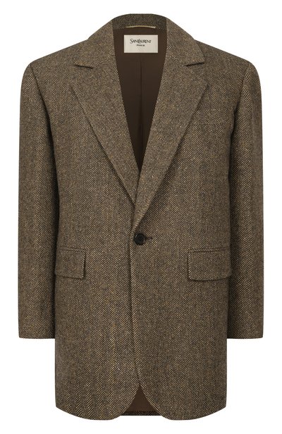 Женский жакет из шерсти и шелка SAINT LAURENT, арт. 866250/Y3L22