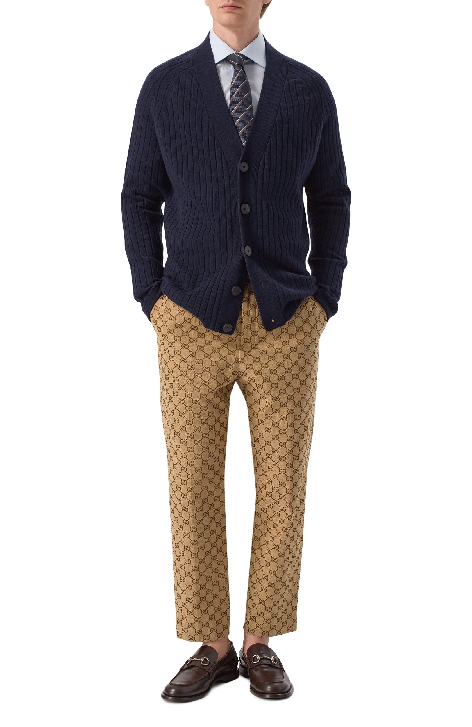Хлопковые брюки GUCCI, арт. 569769/ZKU09, фото 2