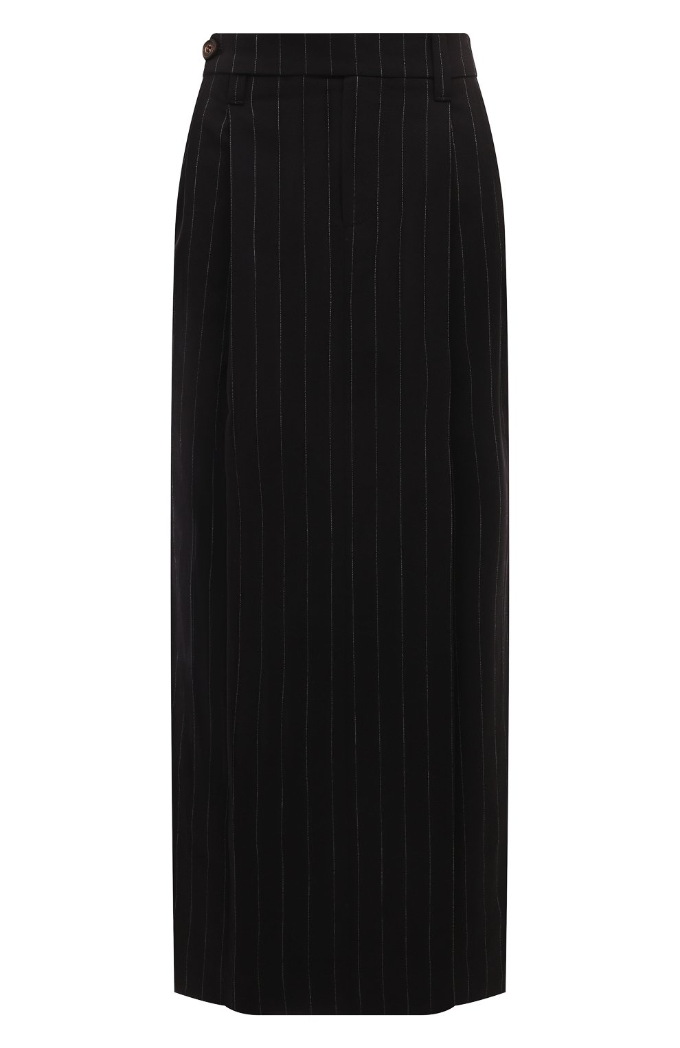 Юбка из шерсти и хлопка BRUNELLO CUCINELLI черного цвета по цене 175500 руб., арт. MP586G3664, фото 1 Юбка из шерсти и хлопка BRUNELLO CUCINELLI, арт. MP586G3664, фото 1